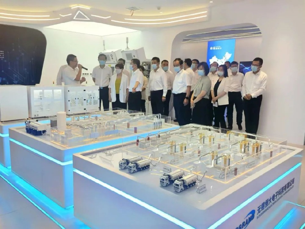 Grasp projects, implement them practically, take the lead, and promote development | Wuxi Evergrande Electronic Technology welcomes the observation of major industrial projects in Binhu District in the second quarter